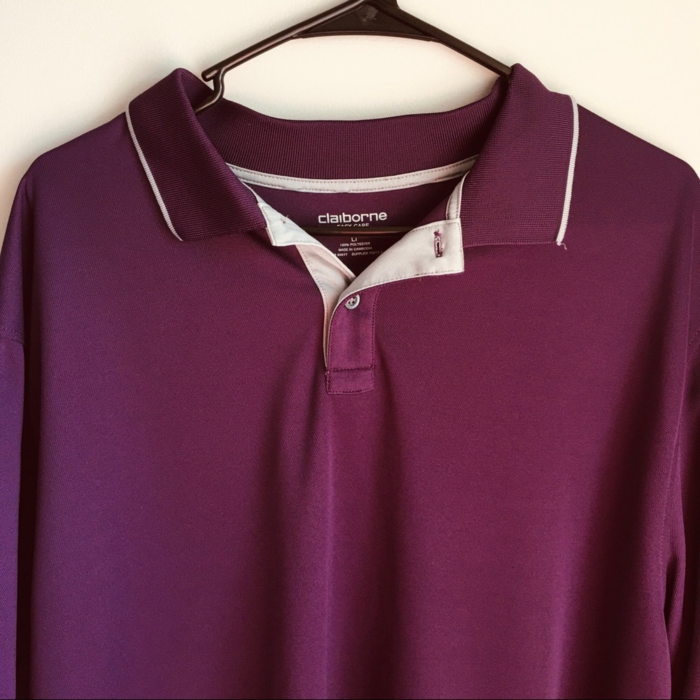 Claiborne quick-dri, mens polo shirt, LT